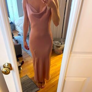 Elegant Pink Slip Dress